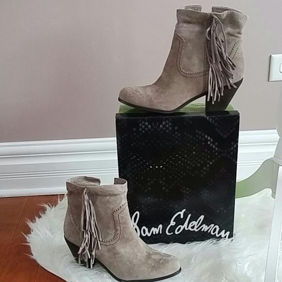 Sam Edelman Shoes - Sam Edelman LOUIE Suede Ankle Boots Size 11